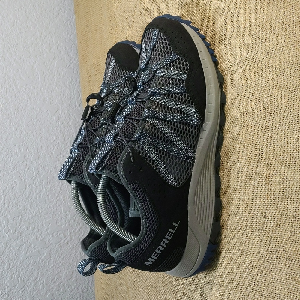 Merrell Wildwood Aerosport Men's Water Shoes Sz 10.5, Grey/Blue/Black - Picture 3 of 7